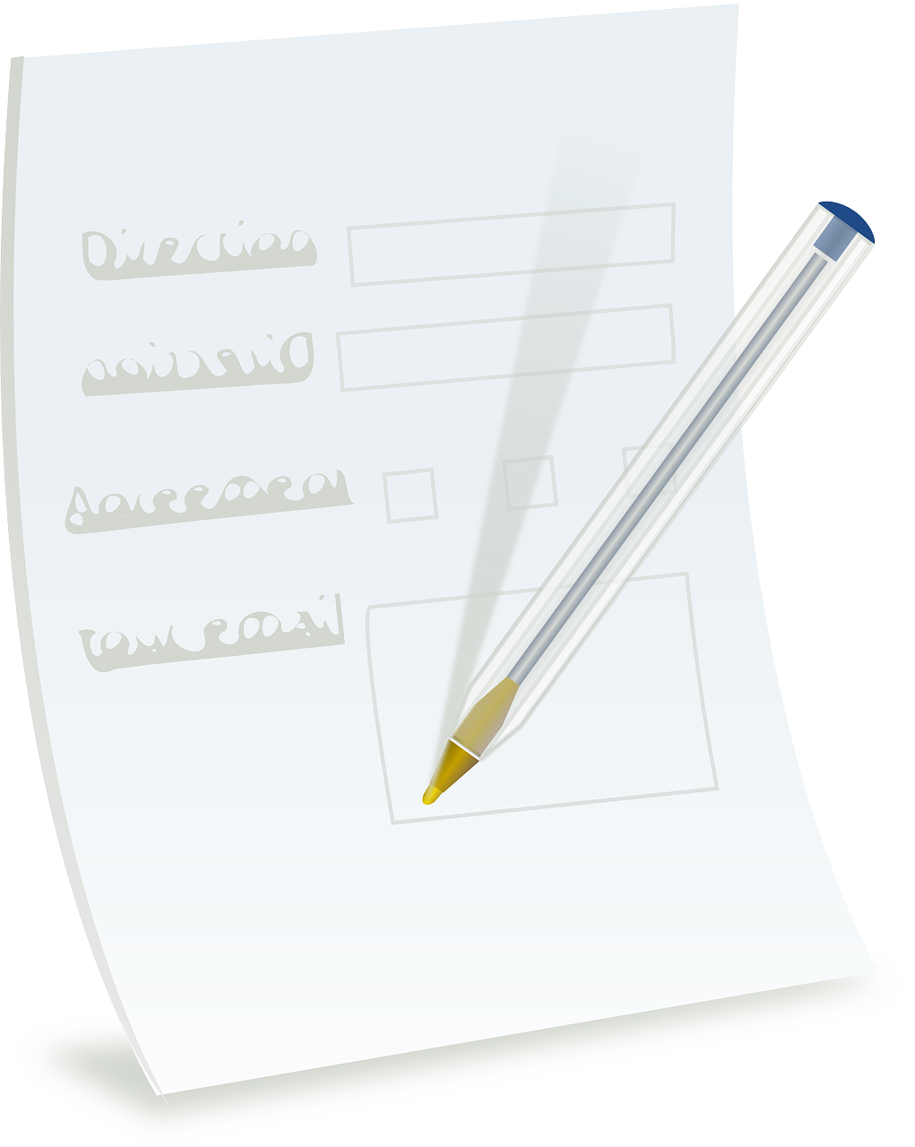 illustration of application form 